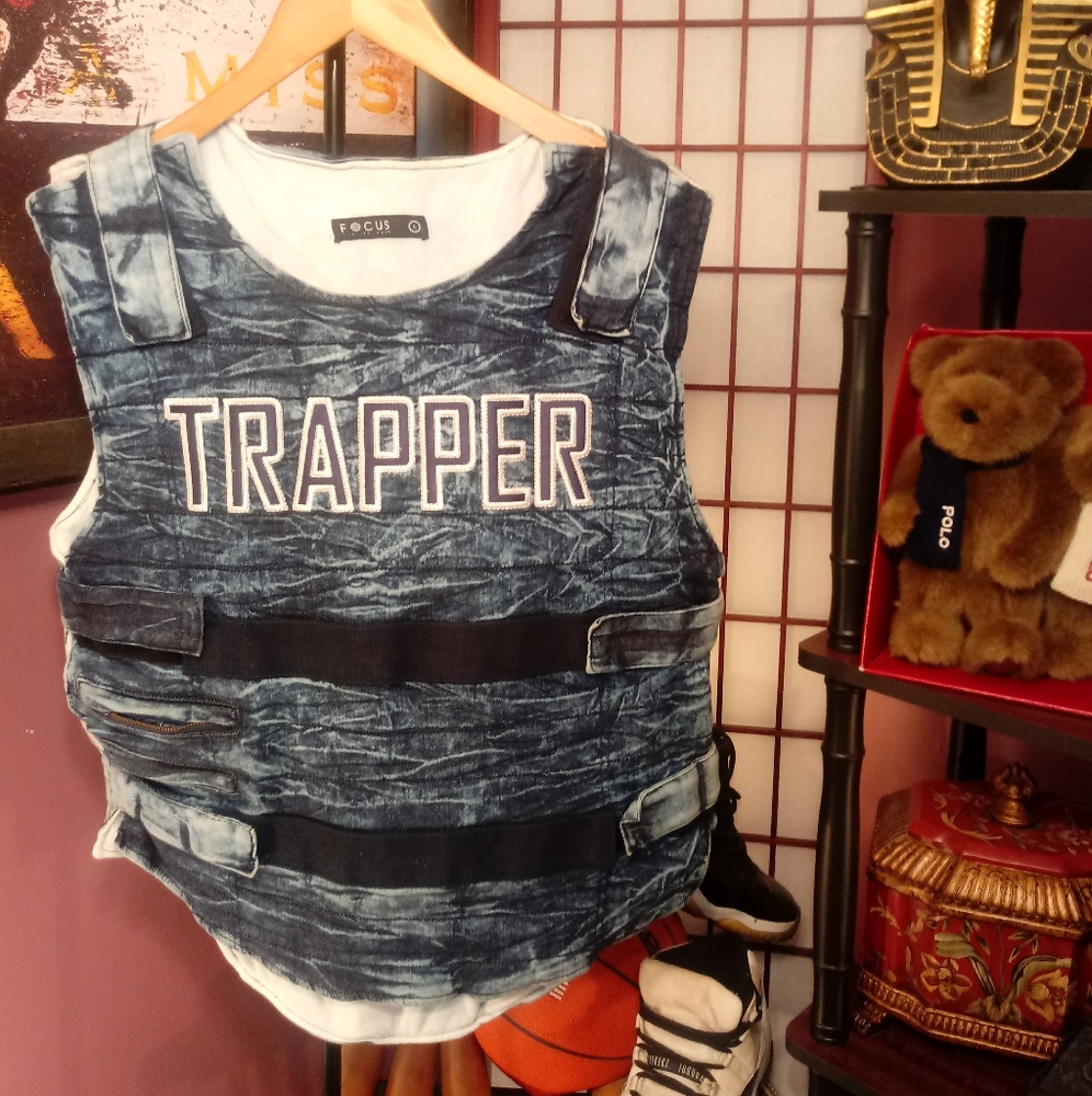 FOCUS Denin Trapper VestMens L Large.